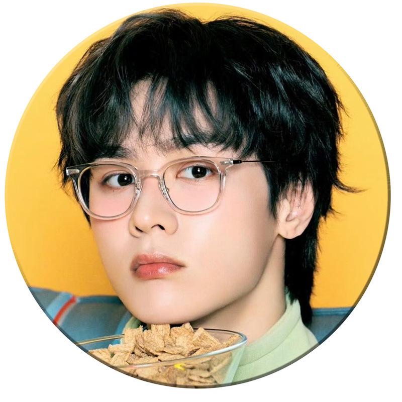 WAYV 2025 Calendar Mirror Keychain Pendant and Tinplate Star Badges Set