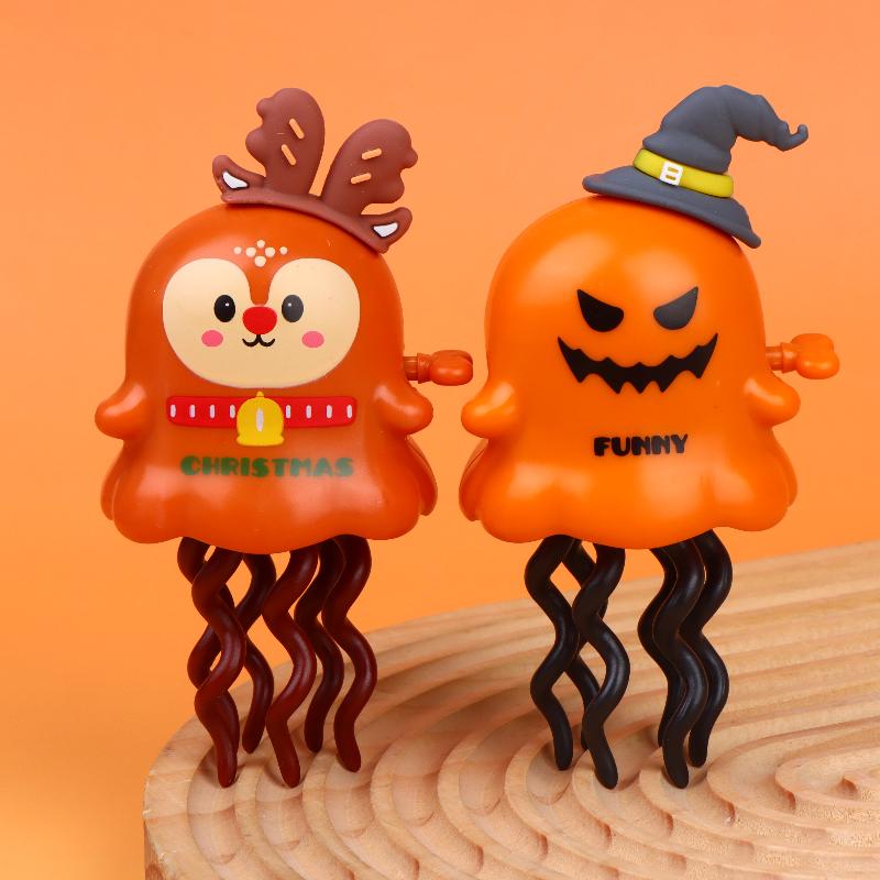 Christmas Wind Up Toys Creative Magic Twisting Dancing Santa Elk Prank Toys for Kids Xmas Classroom Rewards Prizes Gifts