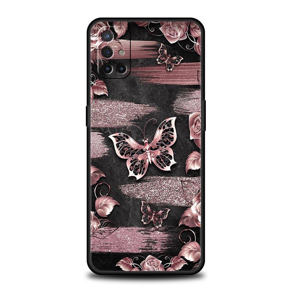 Phone Case For Oneplus 13R 12R 10R 13 12 11 10T Nord N100 N10 Z N30 CE 3 2 2T Pro Lite 5G Soft TPU Cover Gold Rose Love Heart