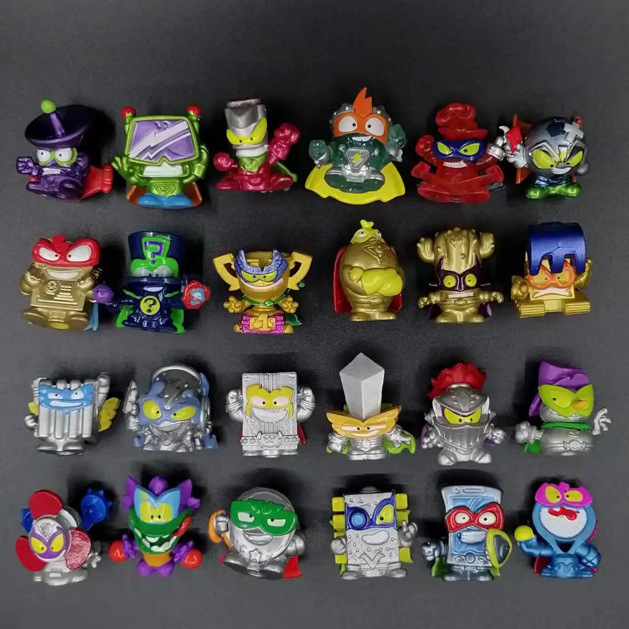 Discover Intime Boys Gold/Silver Original Superzings Superthings Super Zings Ultra Rare Anime Trash Dolls Action Figures 3Cm Model Playthings Gifts