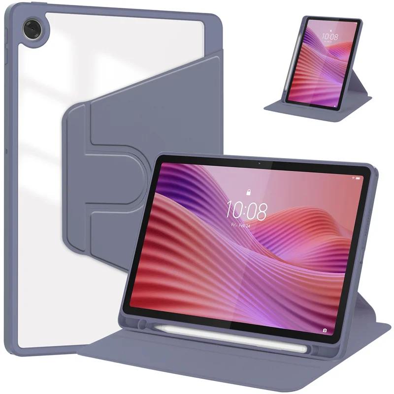 Tab K10 2nd K10C Case For Lenovo Tab 10.1 2025 TB311FU TB311XU Case 360 Rotating Back Stand Cover Coque with Pencil Holder