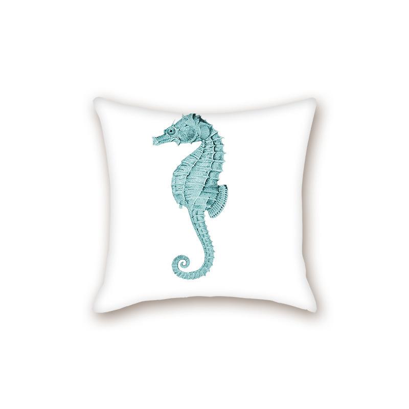 New Modern Simple Ocean Series Sofa Cushion Pillow Case Bedside Bedroom Backrest Pillow