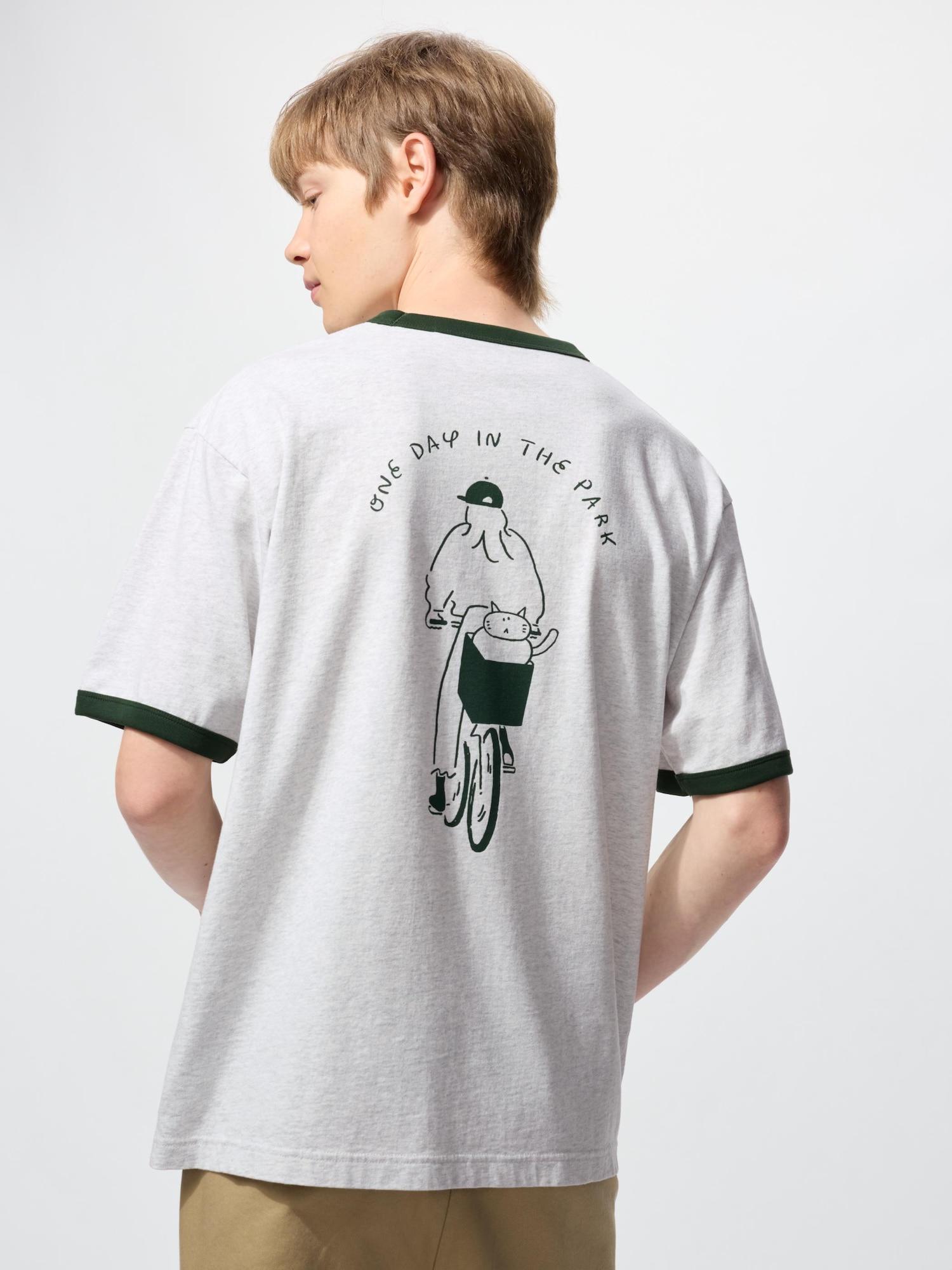 

Uniqlo Япония Нагабао Ут Свободный крой 03 GRAY/4XL