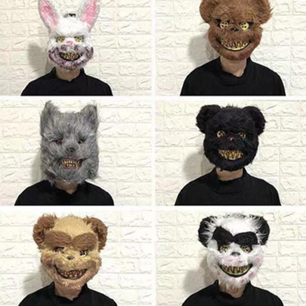 Halloween Bloody Animal Mask Horror Mask Cosplay Party Scary Mask