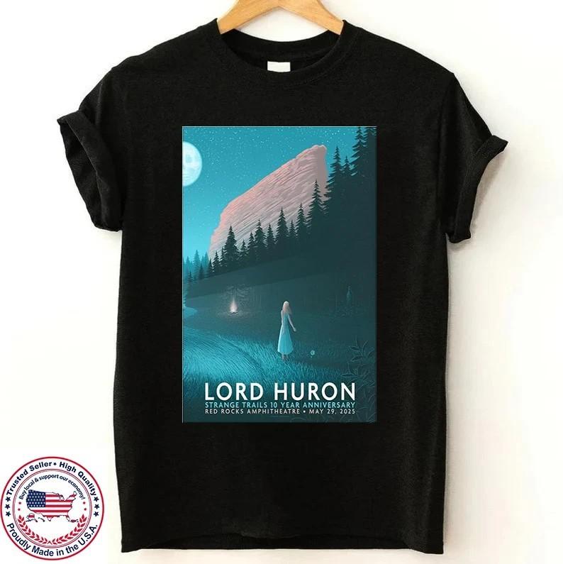 Lord Huron Red Rocks Amphitheatre Live Concert T-Shirt S-4XL Unisex T-Shirt M