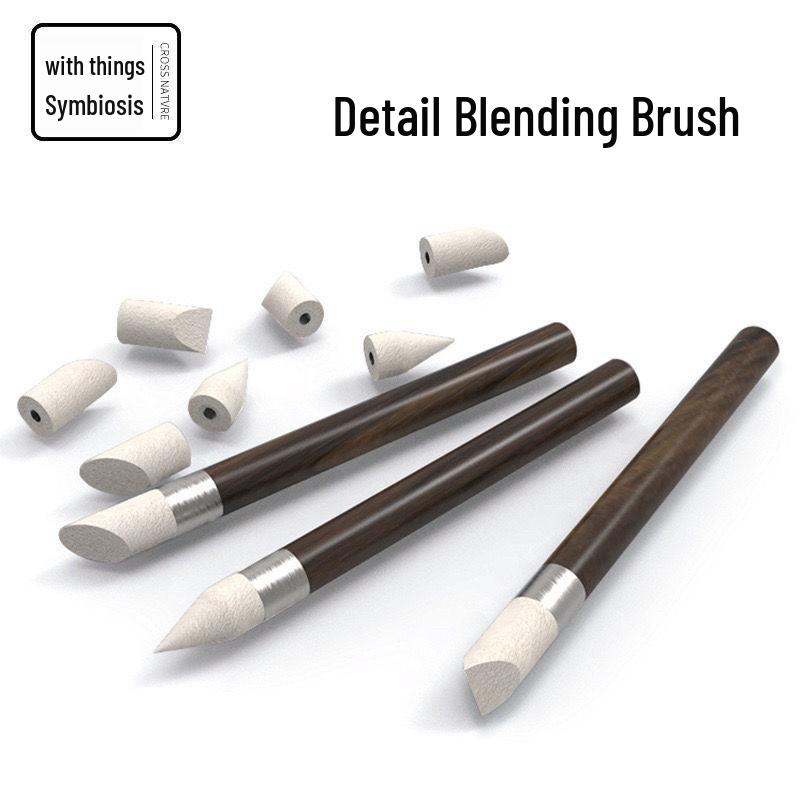 Oil Pastel Blending Tool Set: Double-Ended Tips, Sketch Stumps, Highlighting Sponge Balls