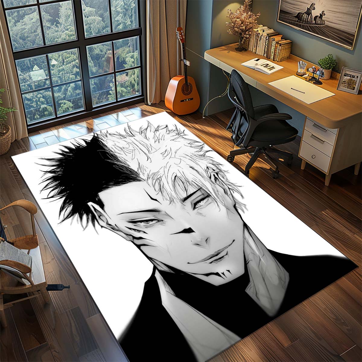 

Jujutsu Kaisen Polyester Carpet Anime Rug Non Slip Floor Mat Living Room Bedroom Decor 60x90cm