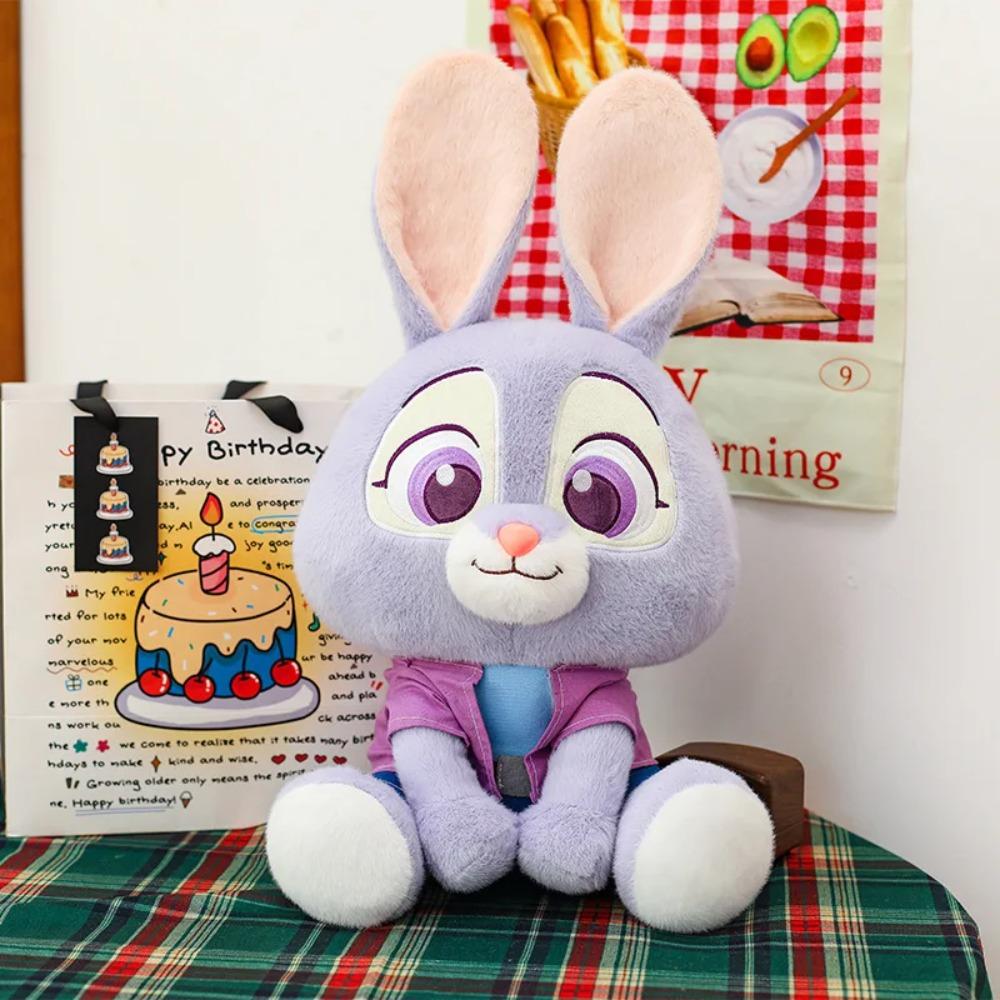 New Cute 35cm Disney Zootopia Series Judy Nick Plush Toy Cartoon Fox Rabbit Stuffed Doll Room Decoration Holiday Xmas Gift