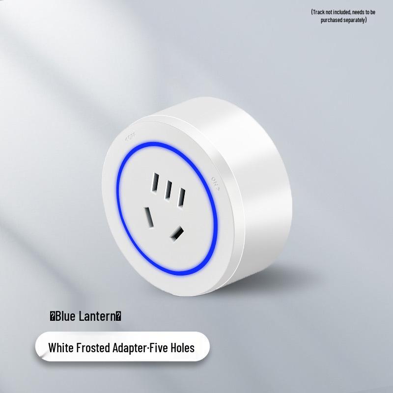 Surface-Mounted Anti-Shock Adjustable Power Strip with Switch Track for Kitchens
