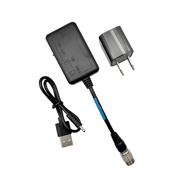 6 Pin Bluetooth Adapter For Niko Total Stations With Charger And Cable To USB Data Cable
