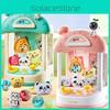 Colorful Mini Coin Operated Claw Machine Toy For Kids With Adorable Plush Toys And Capsules