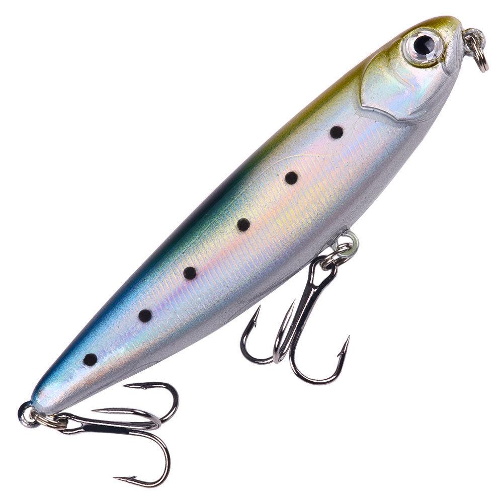 Surface Pencil Lure Bait9CM11.5GSqueaky Bead Zigzag Hard Bait for Dogs, Specially Designed for Freshwater and Saltwater, Suitabl
