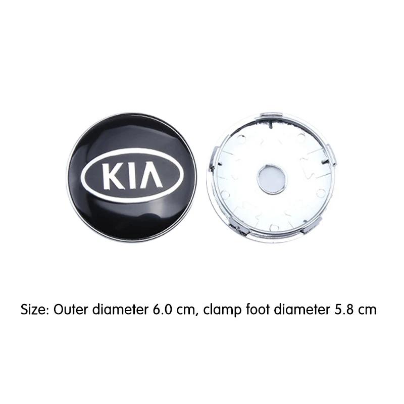 4pcs/Set 58/60/mm Car Wheel Center Hub Caps For KIA Rio Soul Seltos Forte K5 K3 Niro Sorento Stinger Sportage Cerato EV6 Ceed QE3