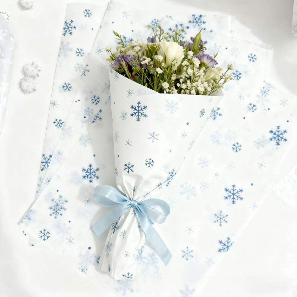 Seidenpapier Großes Weihnachtspapier Geschenkpapier Schneeflocken Seidenpapier Geschenkverpackung Für Bastelarbeiten Saison Feiertage Strauß