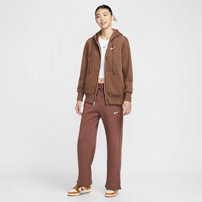 Damen-Sweatshirt Nike Sportswear Phoenix Fleece Sweatshirt Damen Braun
