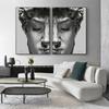 Retro Renaissance David Massivskulptur Leinwandgemälde Halbes Gesicht Porträt Druck Poster Kunstbilder für Zimmerwanddekoration