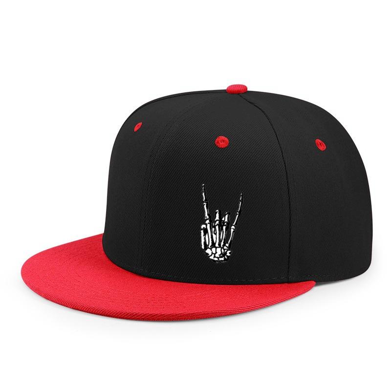 Chapeaux Hip-hop unisexes imprimés avec doigts squelette, casquettes de Baseball décontractées réglables pour l'extérieur,
