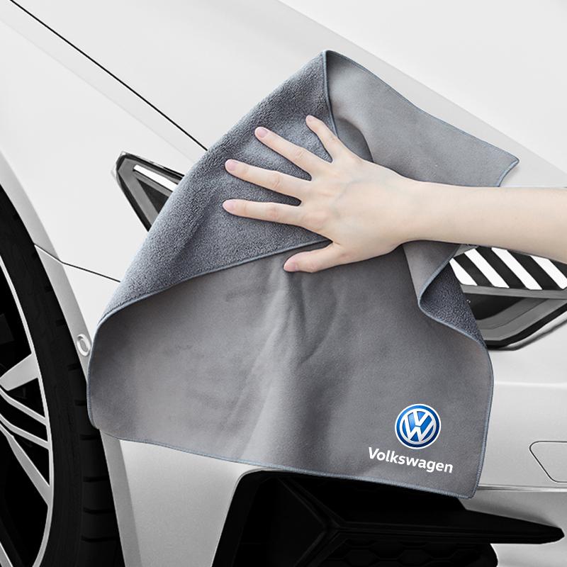 Car Wash Towels Microfiber Rag Wipe Dry Cloth For VW Atlas Jetta Touareg Variant Golf Polo Taos Nivus Passat Tiguan Arte Zw5