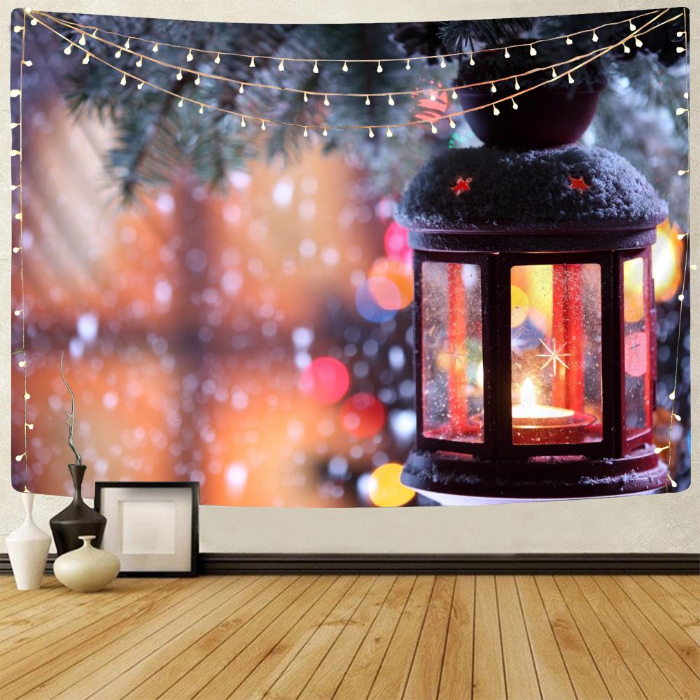Weihnachts-Tapisserie, Weihnachtsbaum-Tapisserie, Schneemann, Wandbehang, Weihnachtsthema, bedruckter Tapisserie-Hintergrundstoff