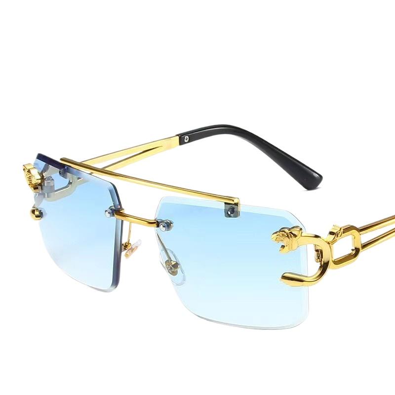 Sunglasses Men Fashion Rimless Sun Glasses Shades Lens Ladies Frameless Eyeglasses