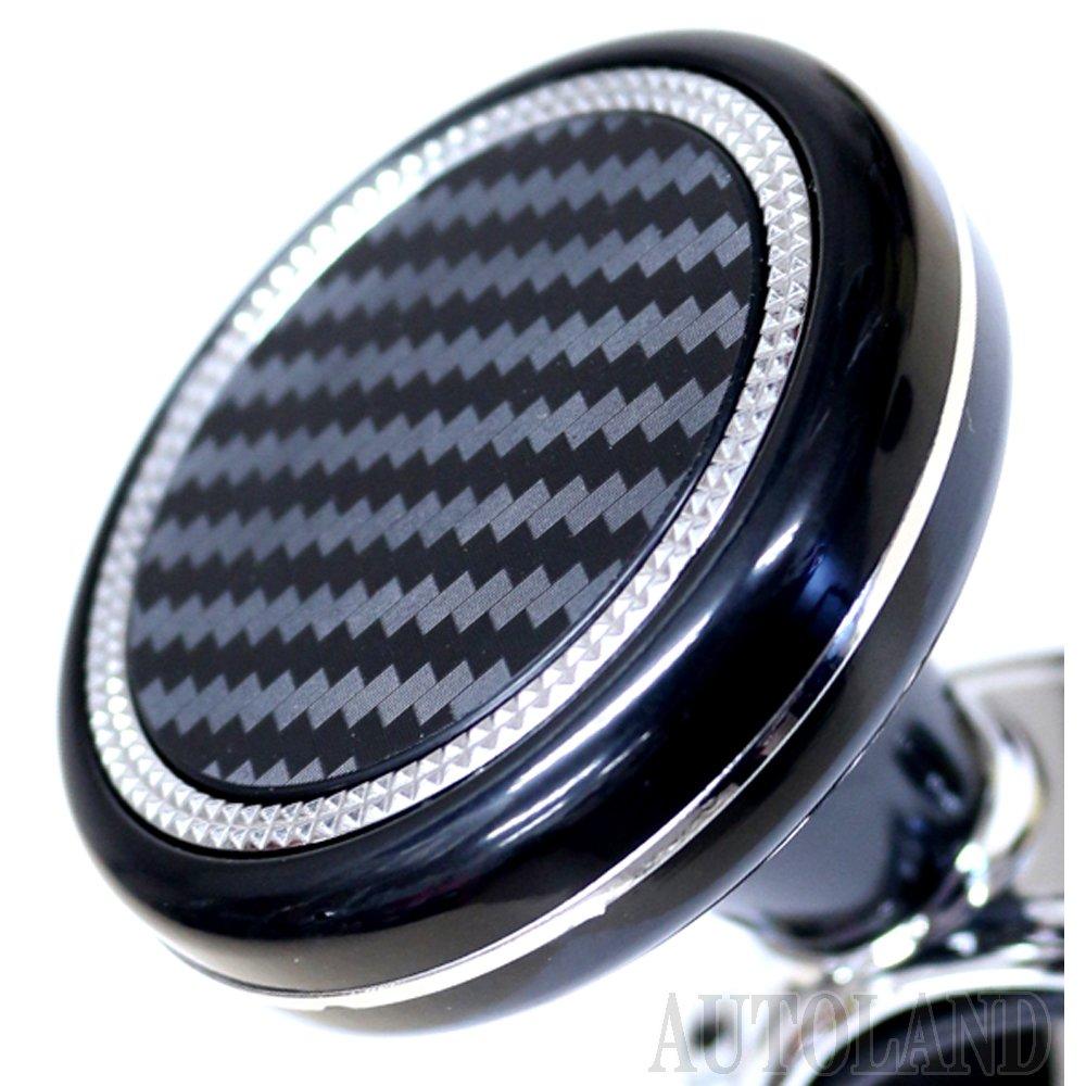 ALTEED Steering Automotive Steering Spinner 3D Woven Carbon Fiber Design Spinner, Built-in Bearing, Knob,