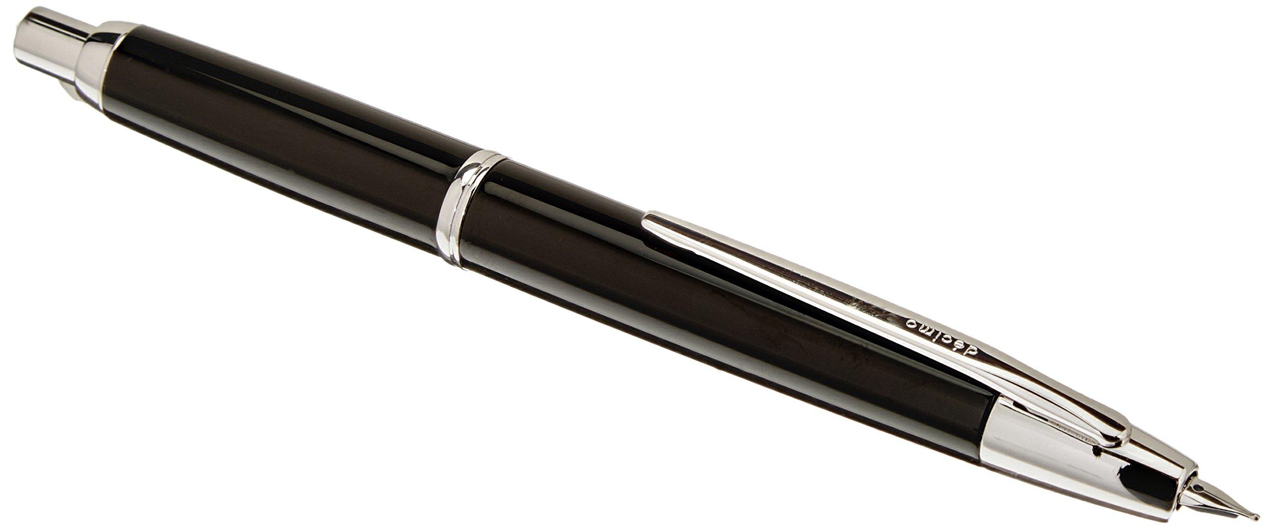 

PILOT Capless Decimo BM Fountain FCT15SRBM Pen, Black,