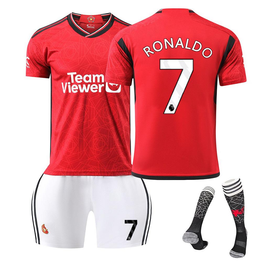 24/25 Manchester United Football Kits Jersey Set with Socks