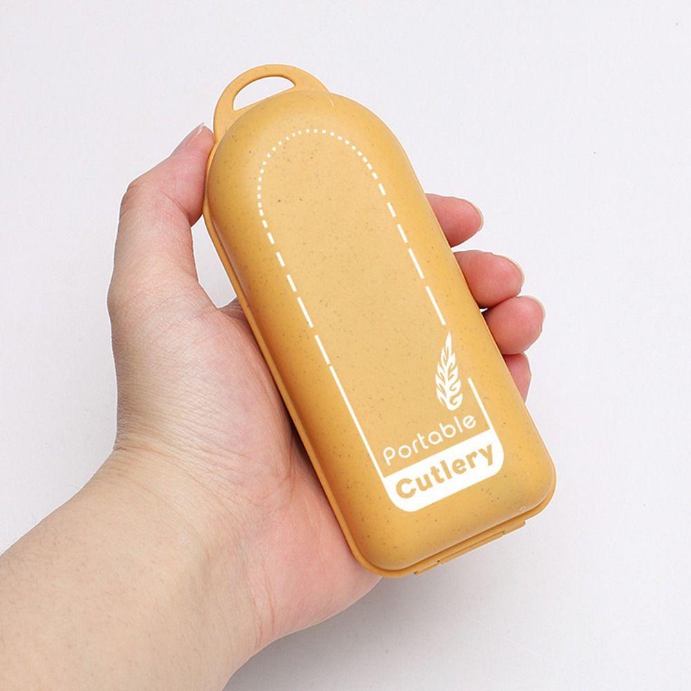 Camping Outdoor Tableware Knives Fork Spoon Chopsticks Straw Set Cutlery Set Dinnerware Set