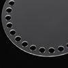 10Pcs Clear Acrylic Weaving Base Board for Crochet Bags DIY Handbag Shaper Round Unfinished Bottom 4.7 Inch Basket Weaving