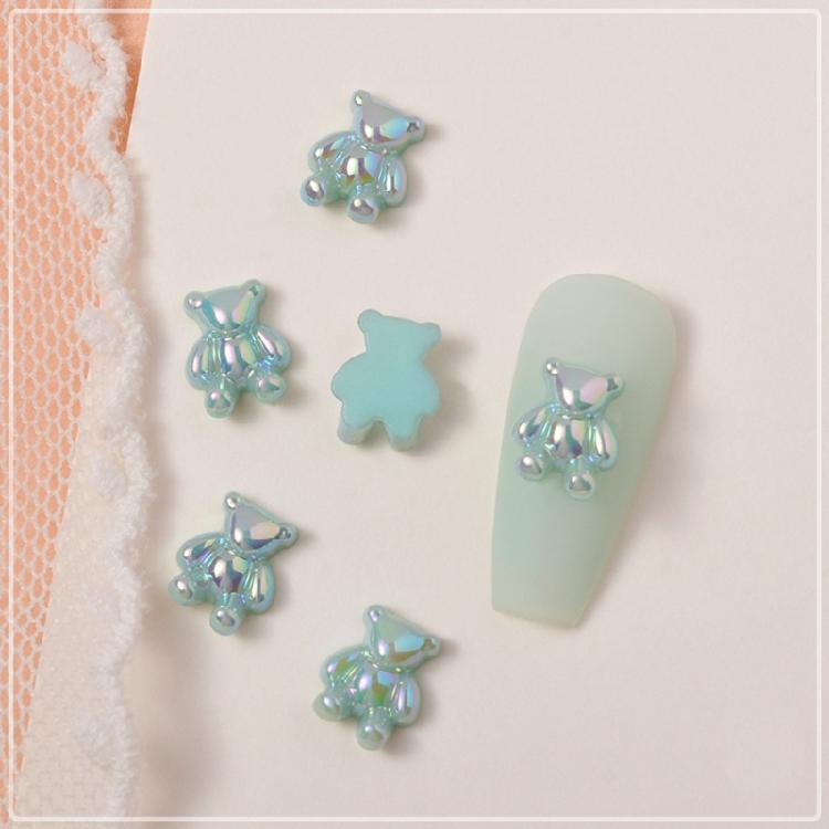 Resin Gummy Bear Nail Charms Bead for DIY Jewelry Accessories Bear Nail Charms