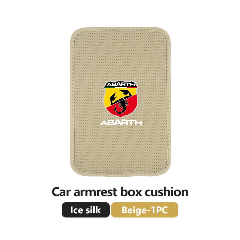 Ice Silk Car Armrest Box Pad Auto Wear-Resistance Arm Rest Mat For Abarth FIAT 500 Ducato Stilo Palio UNO Astra Bravo Tipo