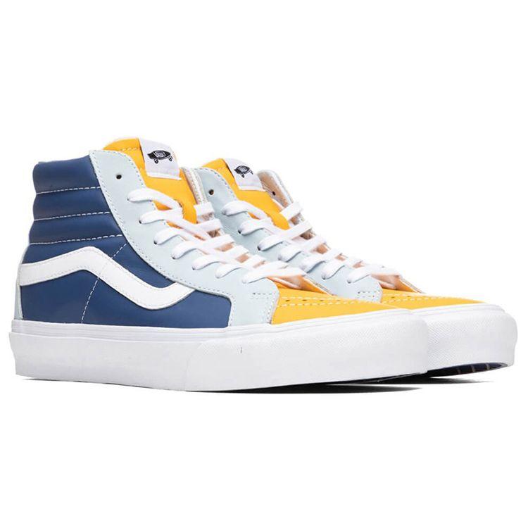 Vans Sk8-Hi Reissue EF LX Saffron True Navy Unisex Sneakers Yellow VN0A5HUX4XX