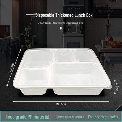 Boîte repas jetable à 5 compartiments