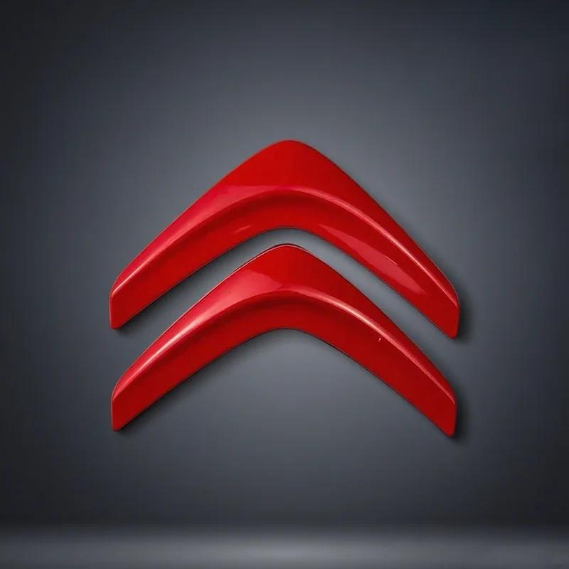 10,2*8,6cm Metallemblem für Citroën C4 C3 C5 C1 DS3 DS5 DS4 Picasso Vorne Hinten Logo Plakette OEM Stil Ersatz Glänzend Schwarz