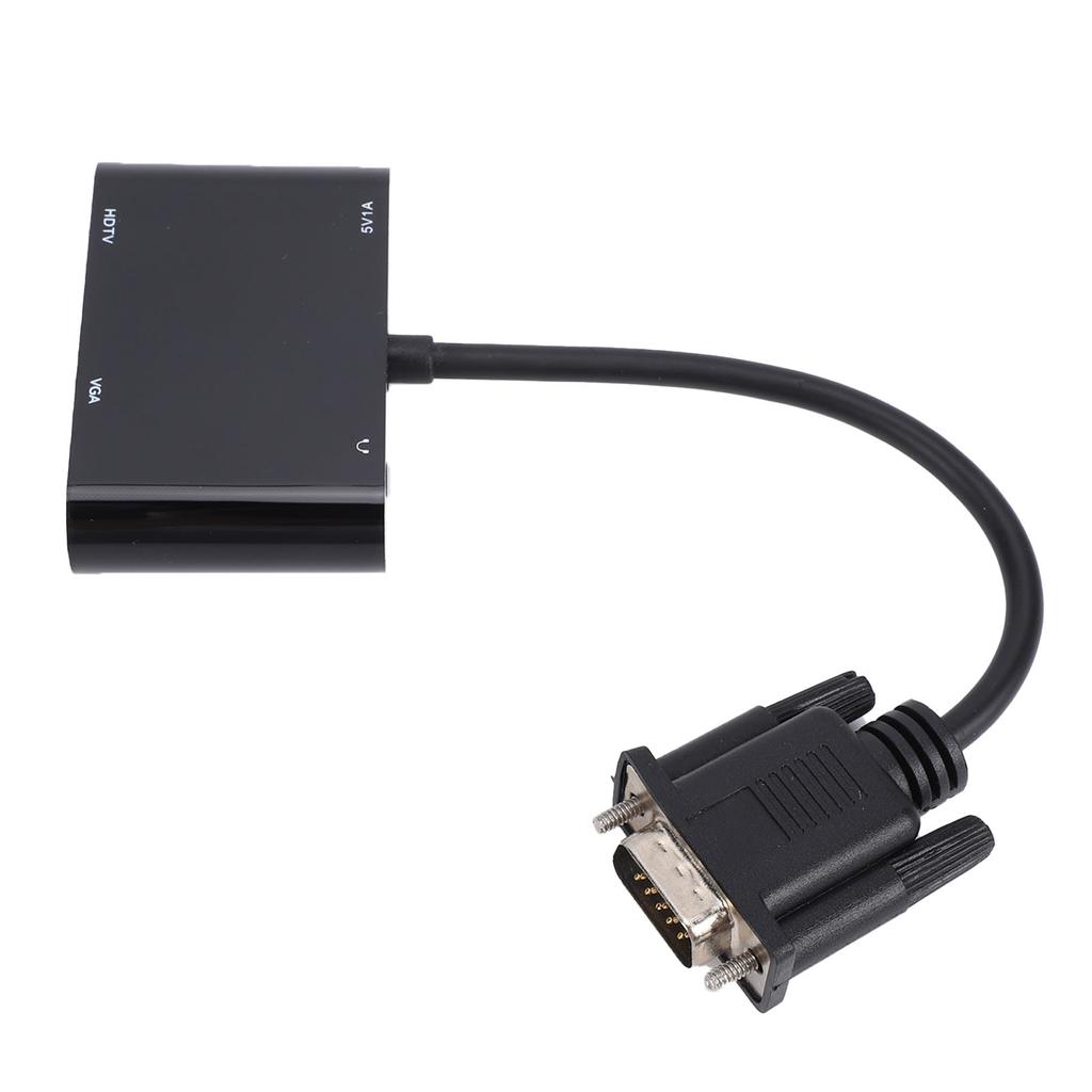 Convertor de la VGA la Interfață Multimedia de Înaltă Definiție Ieșire VGA Intrare Convertor VGA la Interfață Multimedia de Înaltă Definiție Adaptor VGA cu Intrare de 3.5mm