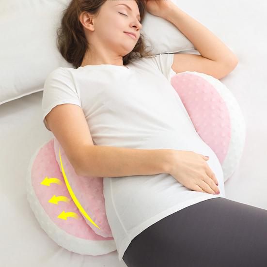 Pregnancy Pillow for Side Sleepers Adjustable Waist Wedge Pillow Portable Back Belly Hip Support Pillow for Pregnant Women Postpartum Recovery