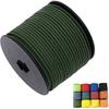 1/8in(3mm) 164ft Nylon Rope Solid Braided Cord 5 Stands Paracord Thin String for Crafts Multipurpose UV Resistant for Tent Garden Clothesline and