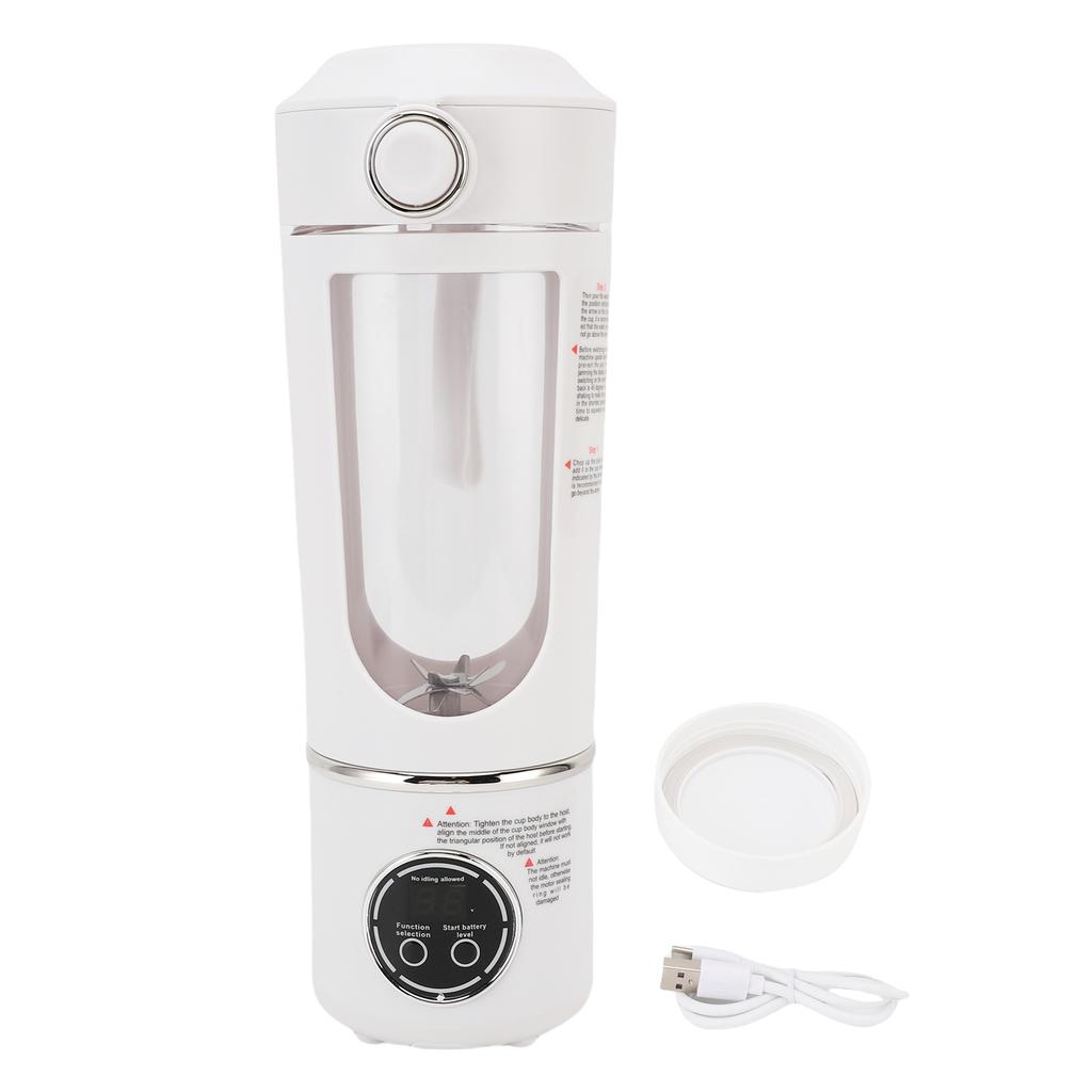Portable Blender 700ML 7.4V 12 Blades Rechargeable Travel Mini Juicer Cup Fruit Mixer for Gym Home
