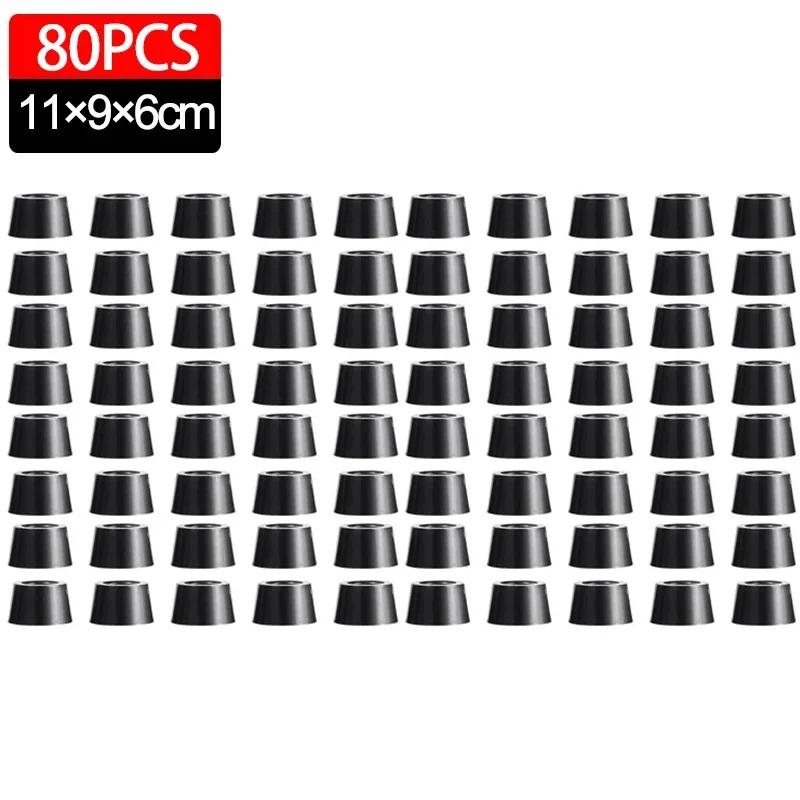 80/8Pcs Rubber Pads Floor Protectors Table Chair Furniture Leg Cover Speaker Cabinet Bottom Bumper Cutting Board Foot Cushion