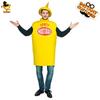 Adult Couple Halloween Ketchup Cosplay Costume Stage Costume Masquerade Spoofing