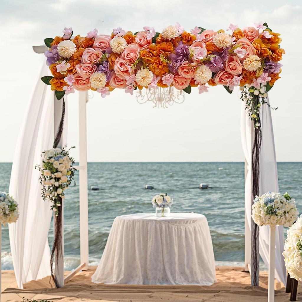Arch Flower Panel Background Table Setting Decorations DIY Realistic Floral Arrangement
