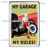 Garage Metal Sign Vintage Plaque OilGas Tin Sign Wall Decor For Man Cave Plate Crafts Art Poster Racing Car Custom