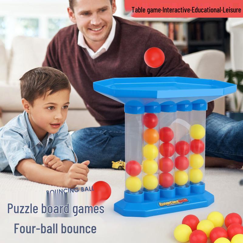 3D Tabletop Four-Ball Bouncing Game: Multi-player Interactive Toy
