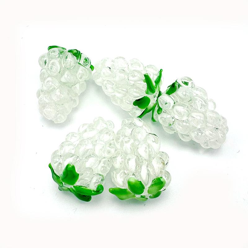 Multicolor Handmade Glass Grape Beads for DIY Earrings, Pendants, Bracelets, Ornaments, and Phone Chains.