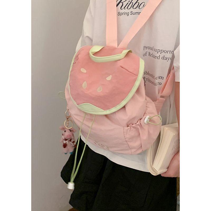 College Style Backpack Women's 2025 New Spring and Summer Fashion Travel Backpack Versatile Commuter Backpack