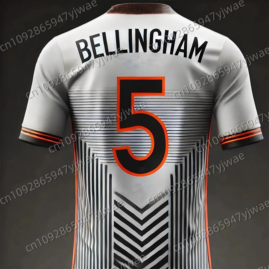 Letný Nový Futbalový Dres 3D Potlač Bellingham Chlapčenské Futbalové Tréningové Oblečenie Pánske Športové Priedušné Krátke Rukávy Vrchné Časti
