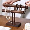 Solid Wood Jewelry Display Rack for Bracelets and Necklaces - Storage Stand & Live Streaming Props