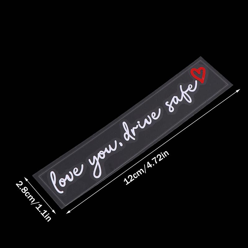 Love You Drive Safe Car Mirror Stickers Affectionate Reminder Heartfelt Safety Reminder For Women Drivers Car Interior Sticker