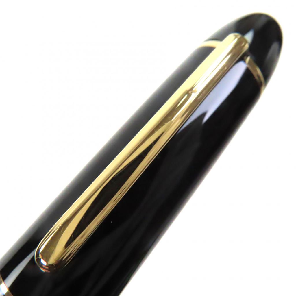 Excellent MONTBLANC Fountain Pen Meisterstück 149 White Star Black Gold 18K Mens Used