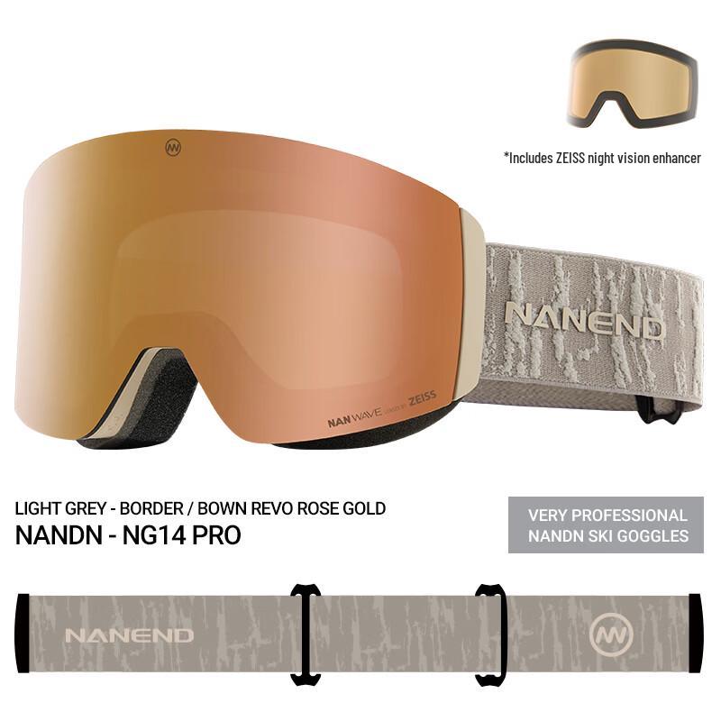 Nanen Wild Gothic Wave Magnetic Anti-fog Ski Goggles